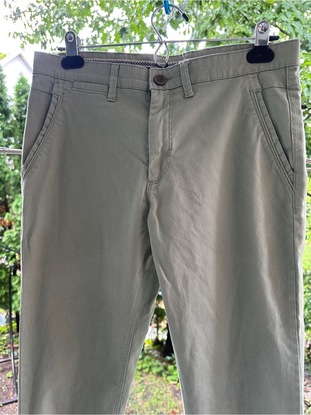 Men's Classic Olive Chino Pants